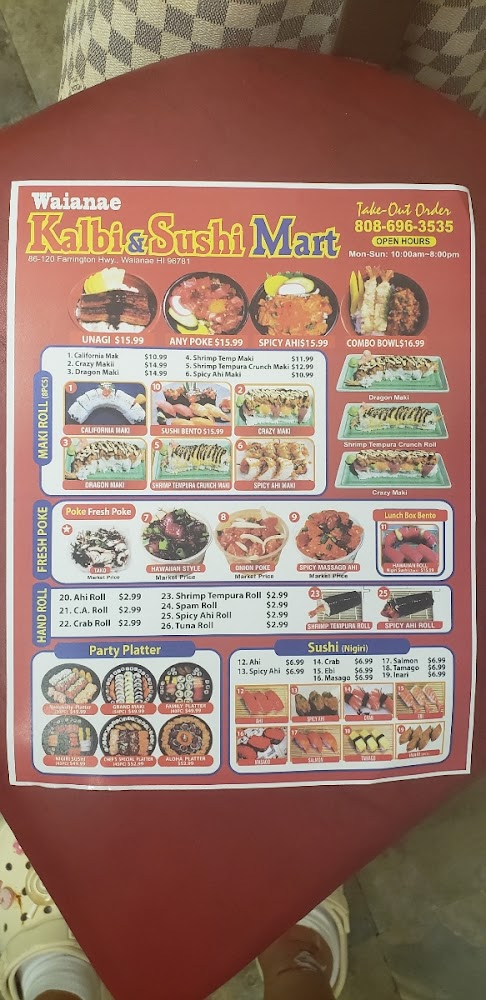 Waianae Kalbi and Sushi Mart