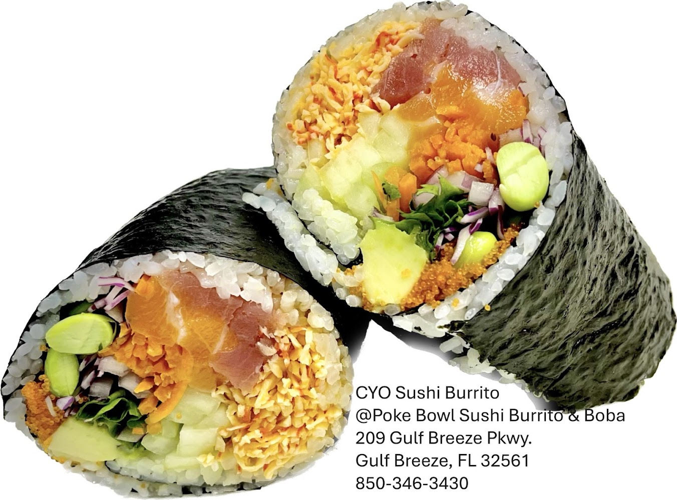 Poke Bowl Sushi Burrito & Boba